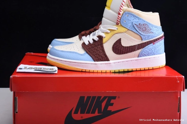 Official Maikesneakers Fearless SE Jordan 1 x Mid Air CU2803-200 Chateau Maison Rouge 0724